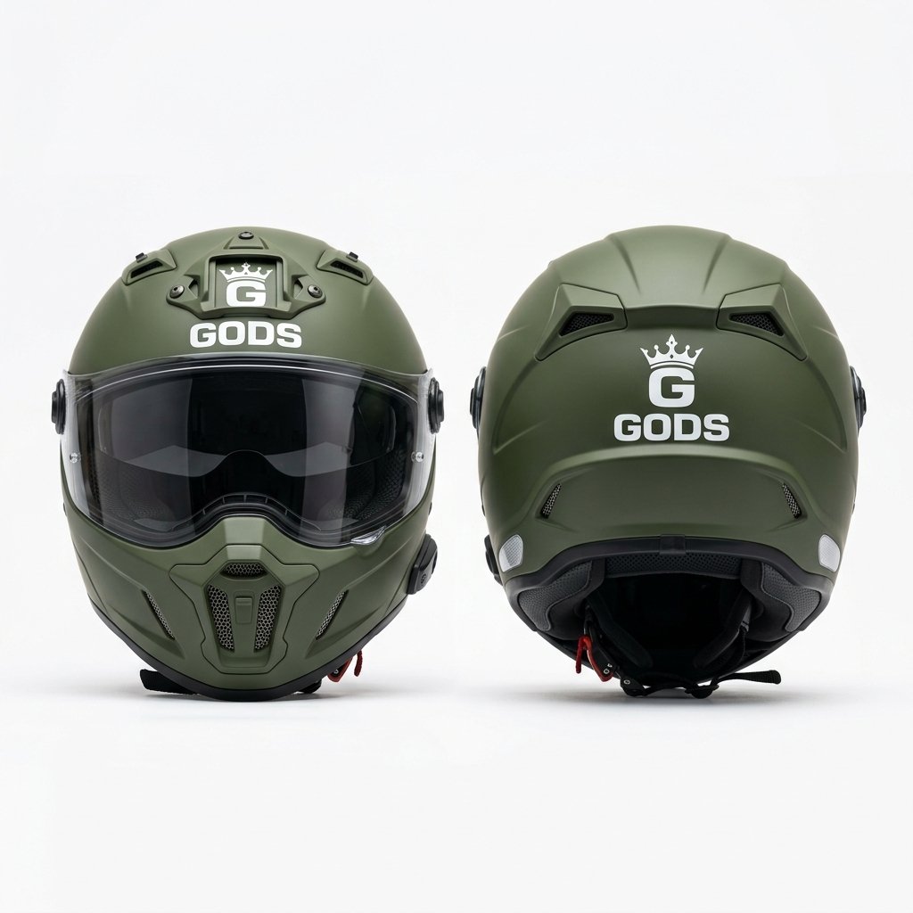 Gods Tactical Olive Helmet