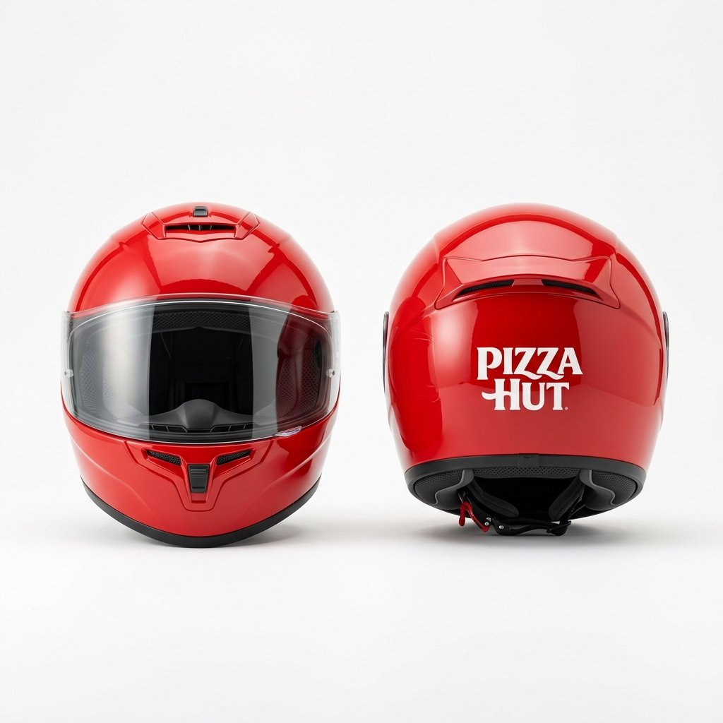 Pizza Hut Red Delivery Helmet